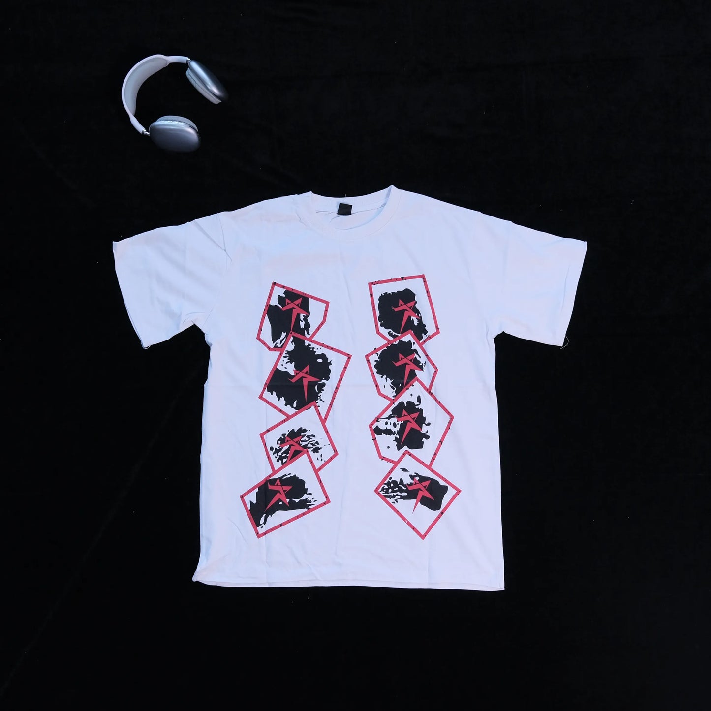 DX21 - T-shirt en coton pur à impression double face