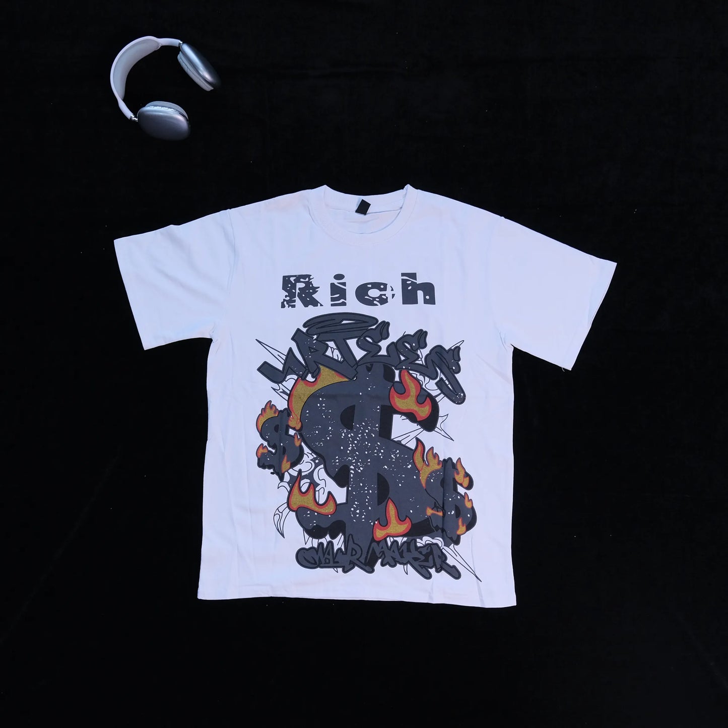 DX22 - T-shirt en coton pur à impression double face