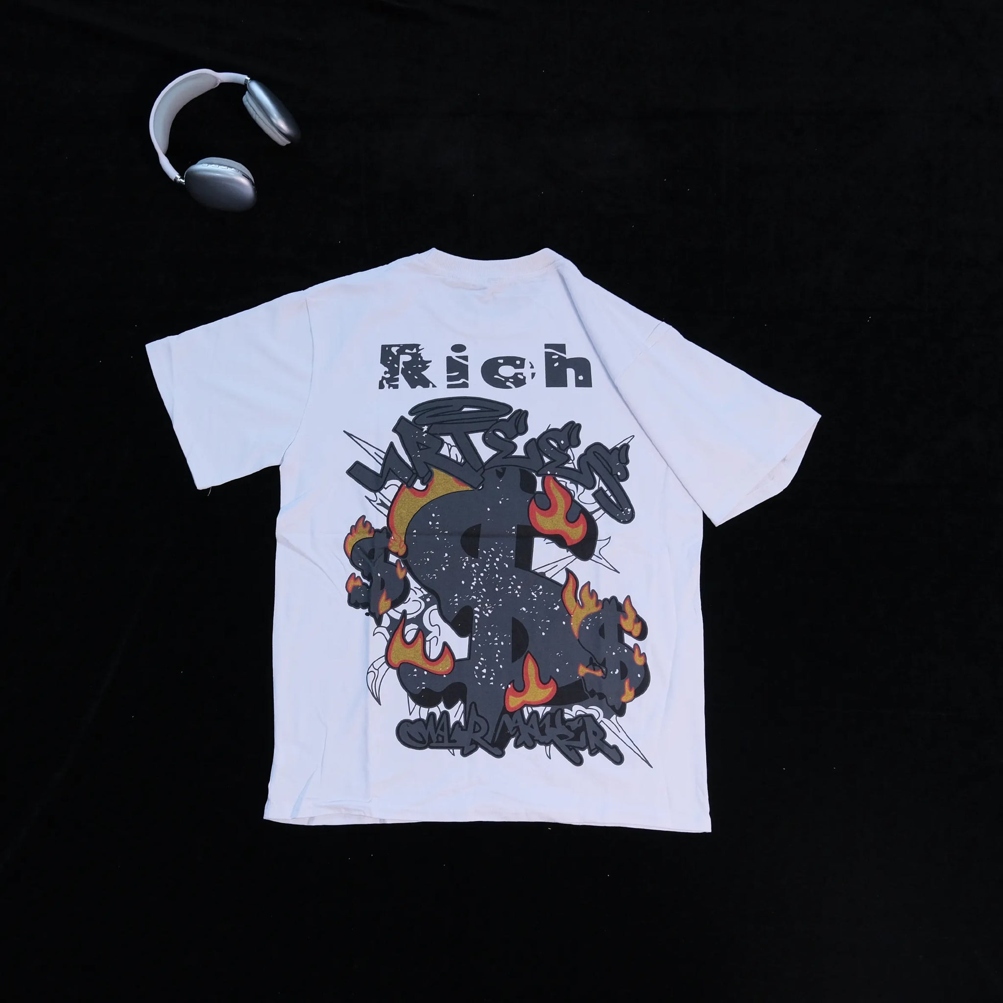DX22 - T-shirt en coton pur à impression double face