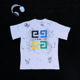 DX23 - T-shirt en coton pur à impression double face