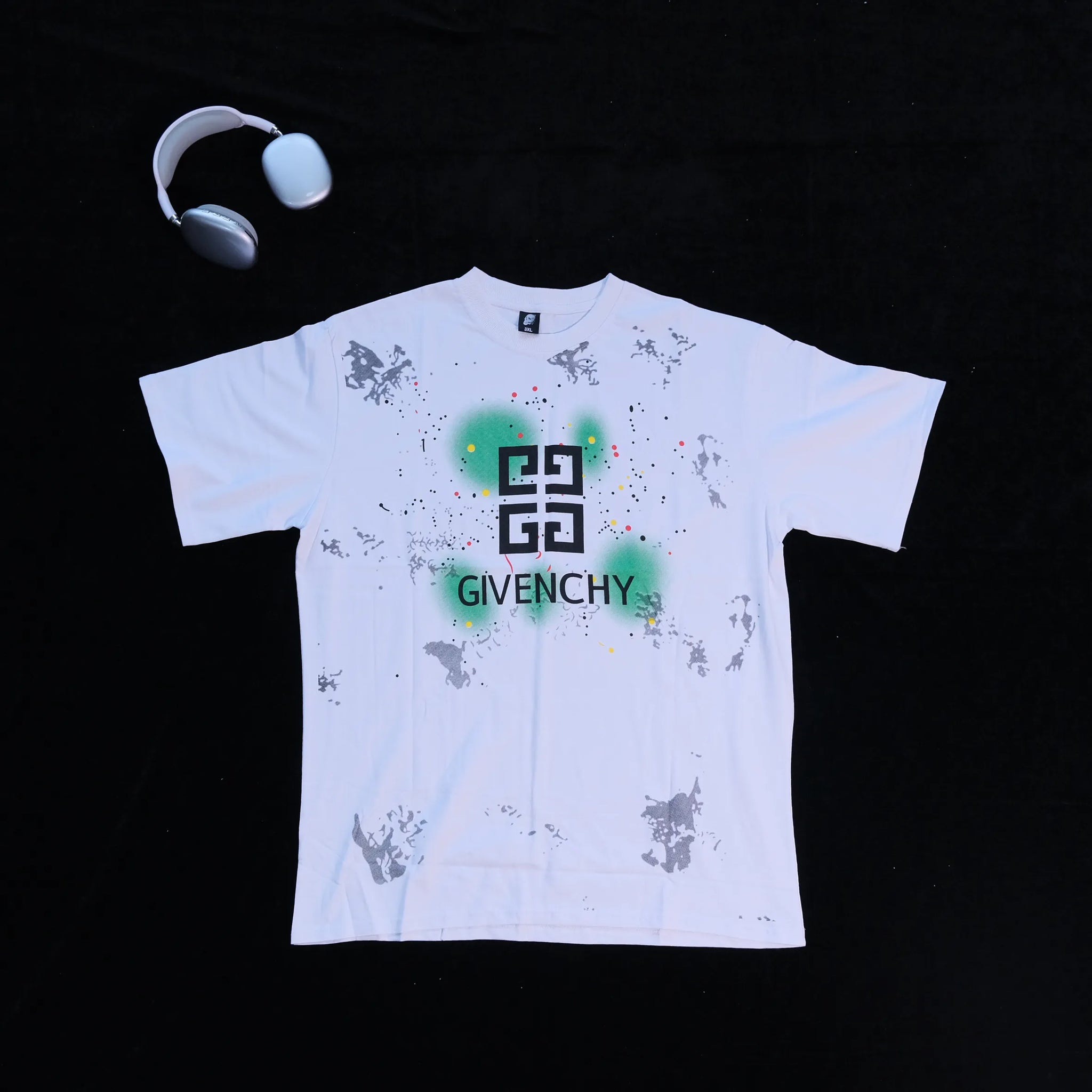 DX23 - T-shirt en coton pur à impression double face