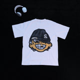 DX25 - T-shirt en coton pur à impression double face
