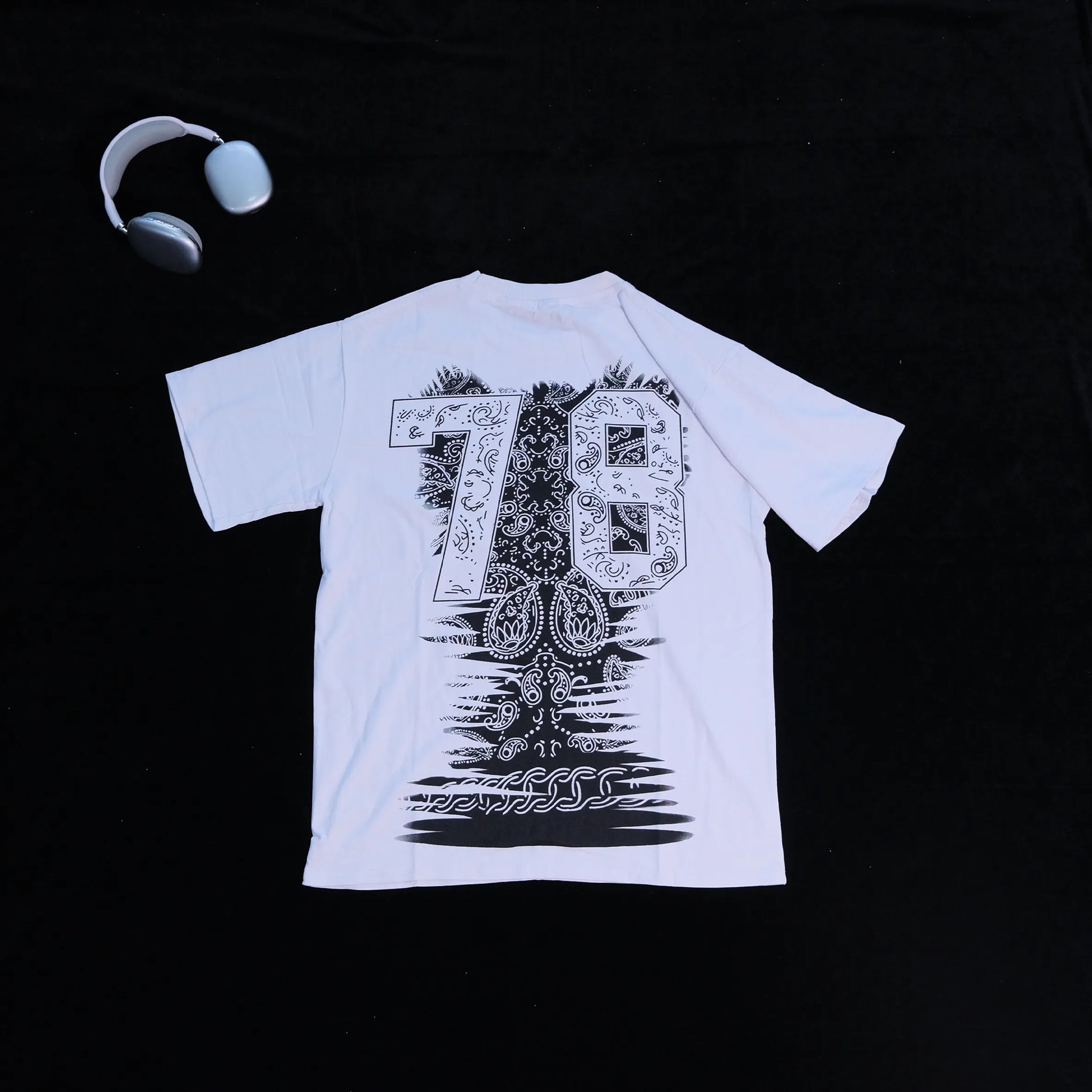 DX28 - T-shirt en coton pur à impression double face