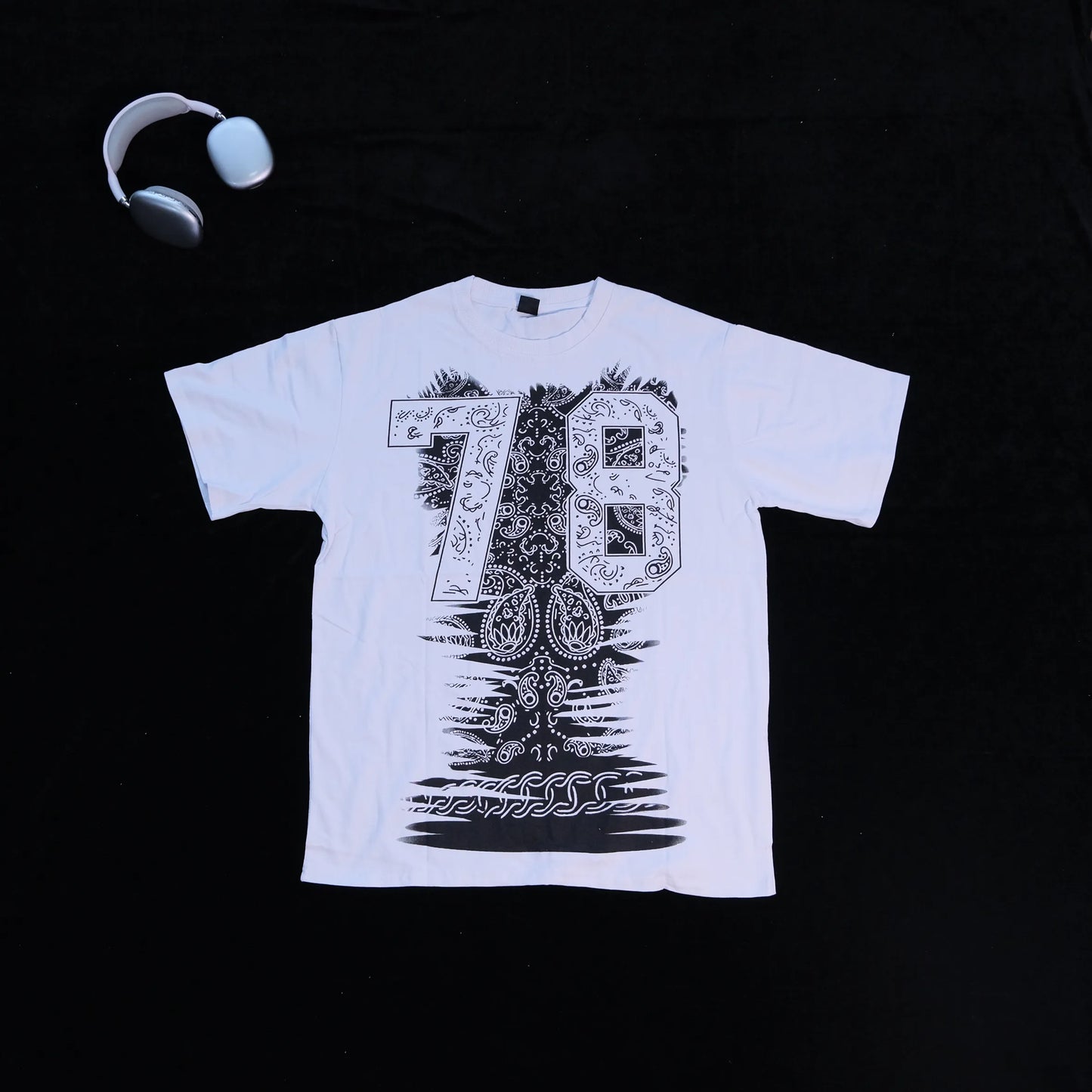 DX28 - T-shirt en coton pur à impression double face