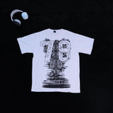 DX28 - T-shirt en coton pur à impression double face