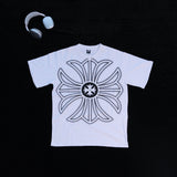 DX29 - T-shirt en coton pur à impression double face