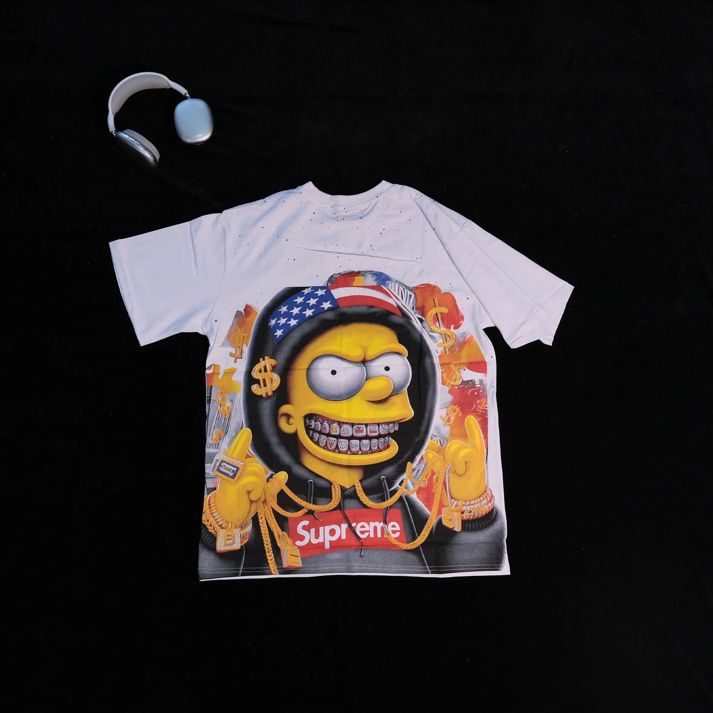 DX32 - T-shirt en coton pur à impression double face