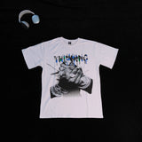 DX33 - T-shirt en coton pur à impression double face