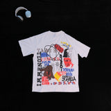 DX34 - T-shirt en coton pur à impression double face