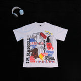 DX34 - T-shirt en coton pur à impression double face