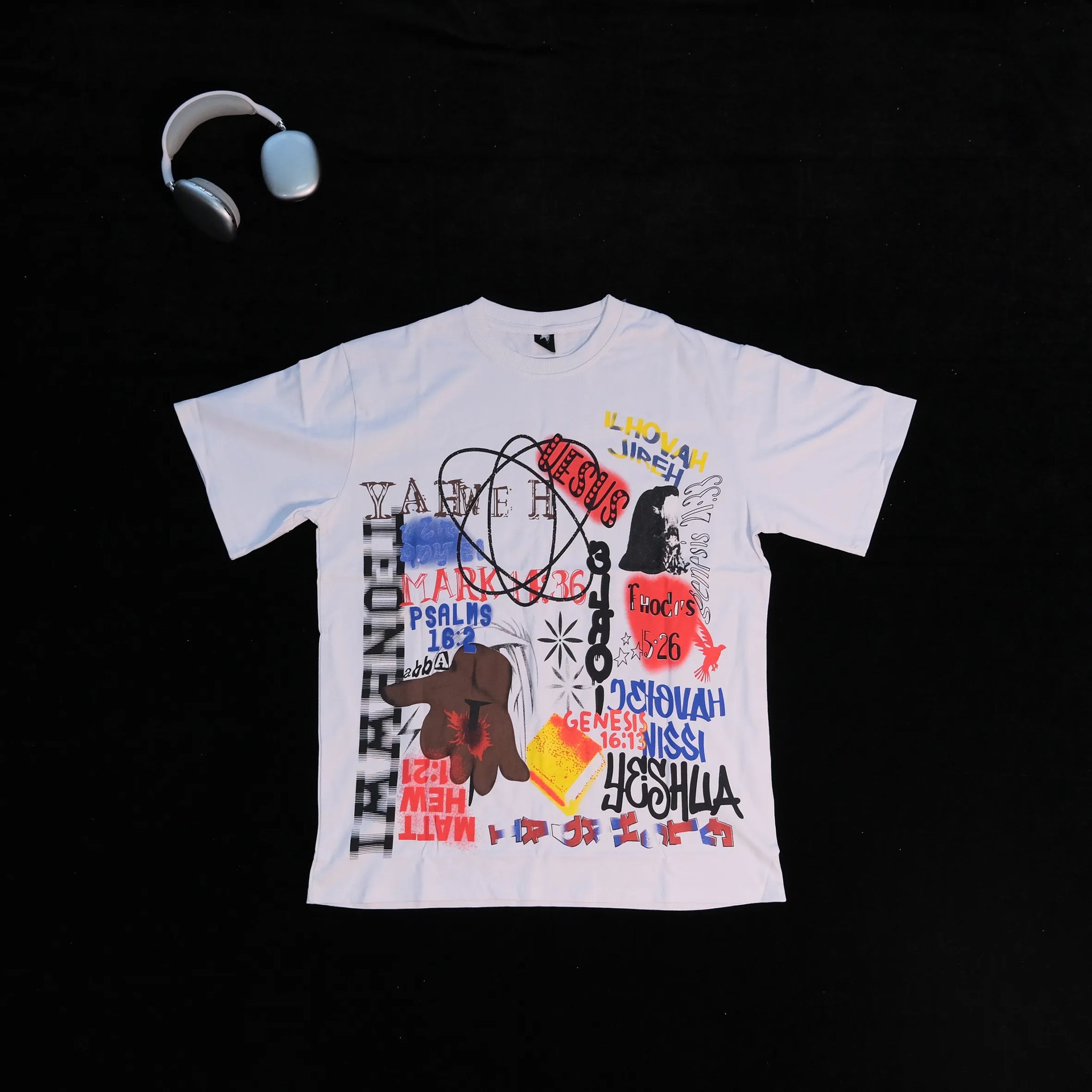 DX34 - T-shirt en coton pur à impression double face
