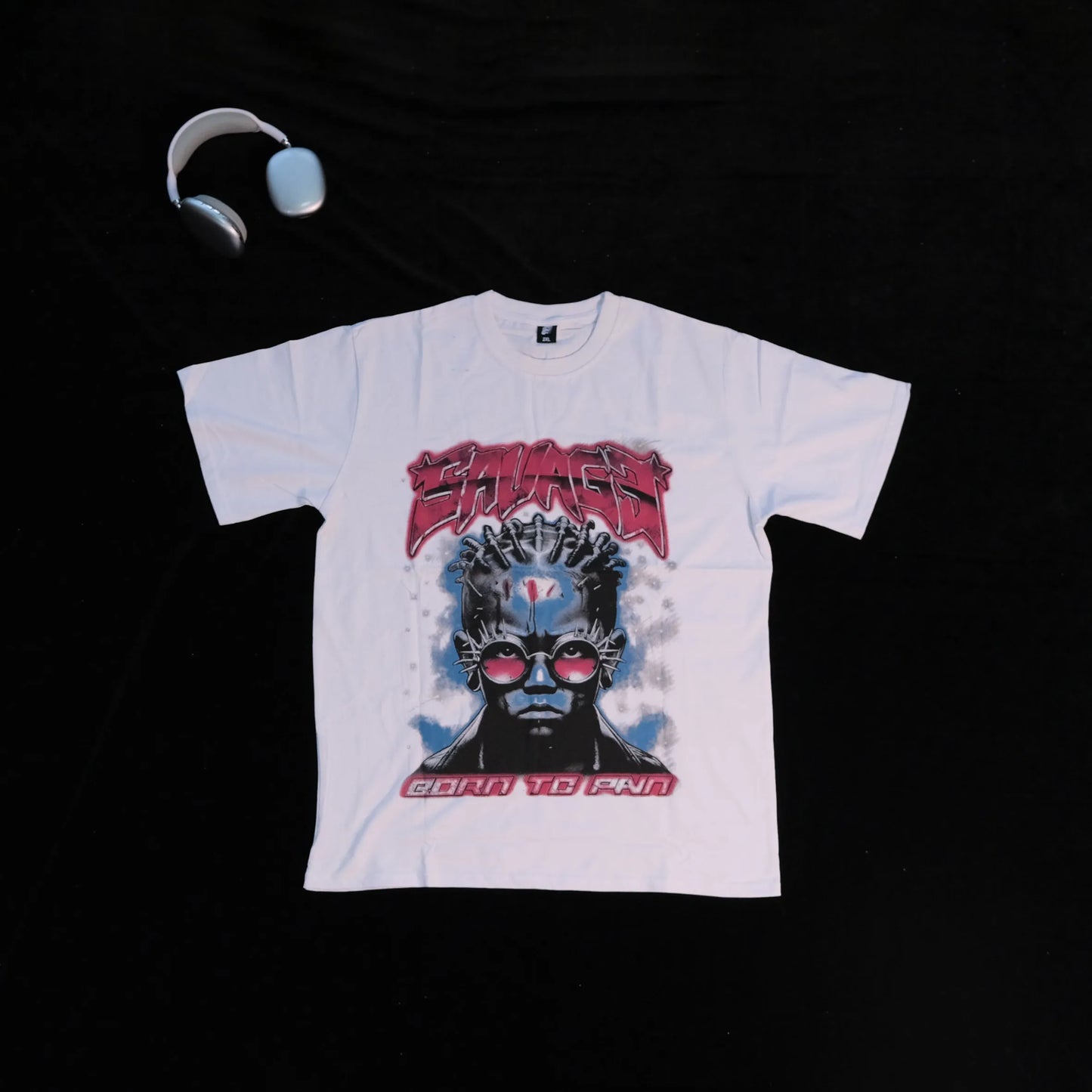 DX36 - T-shirt en coton pur à impression double face