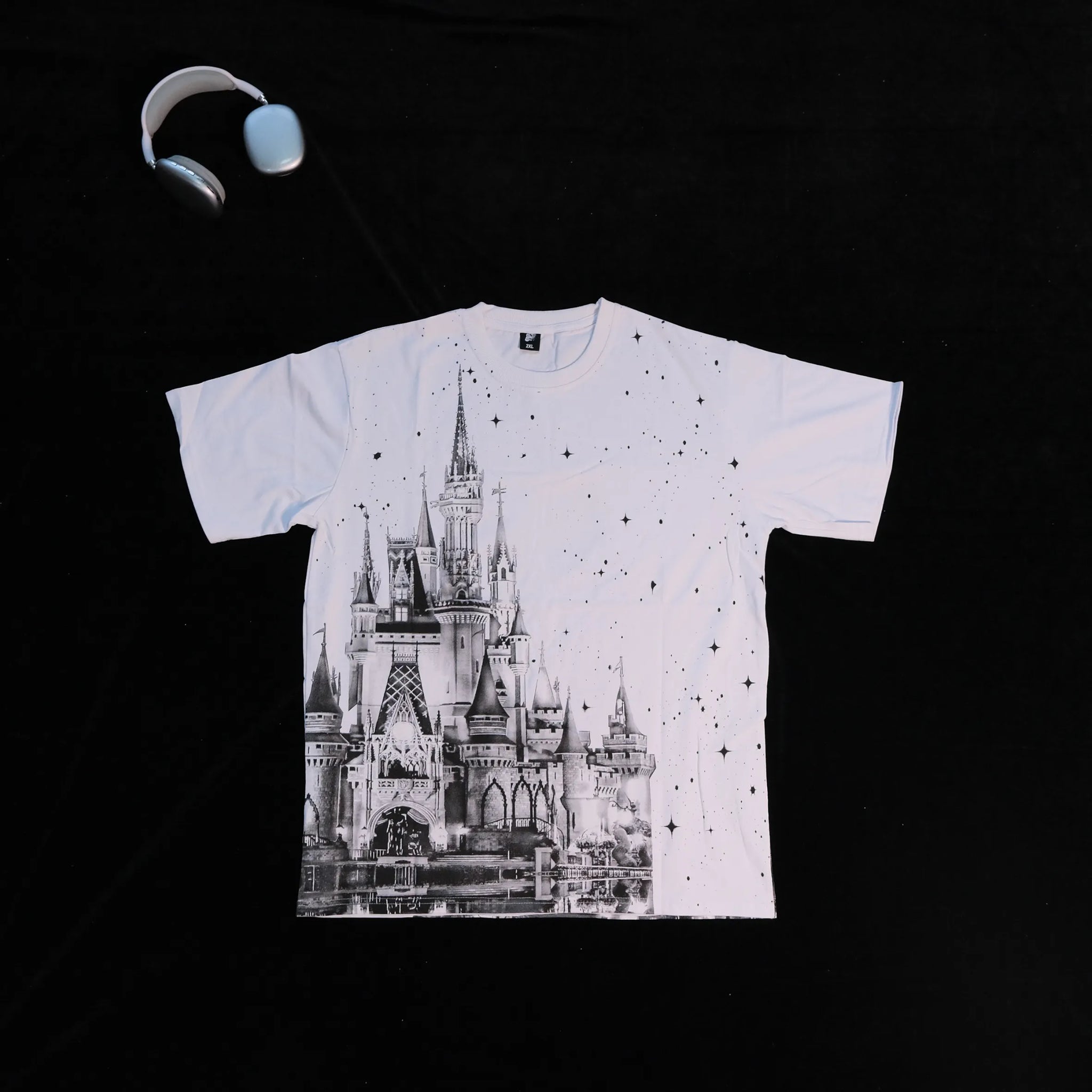 DX38 - T-shirt en coton pur à impression double face
