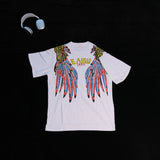 DX39 - T-shirt en coton pur à impression double face