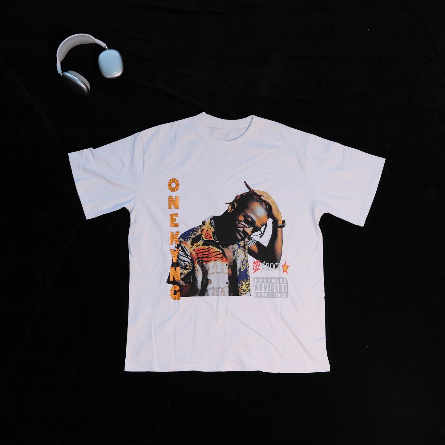DX41 - T-shirt en coton pur à impression double face