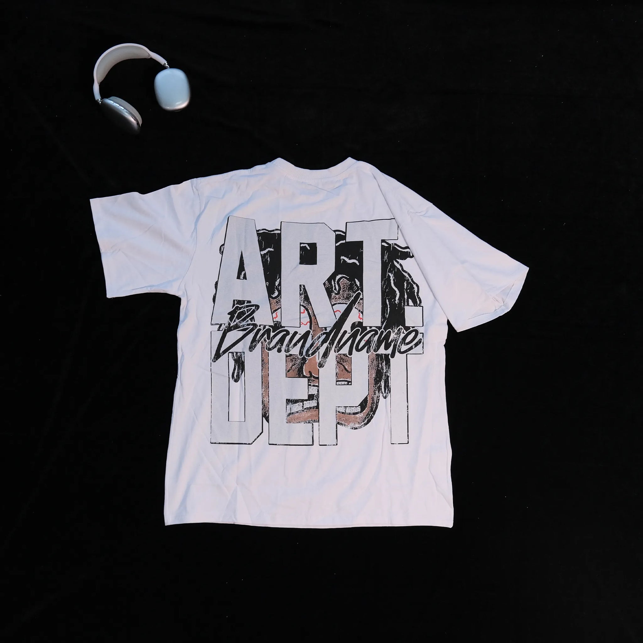 DX43 - T-shirt en coton pur à impression double face