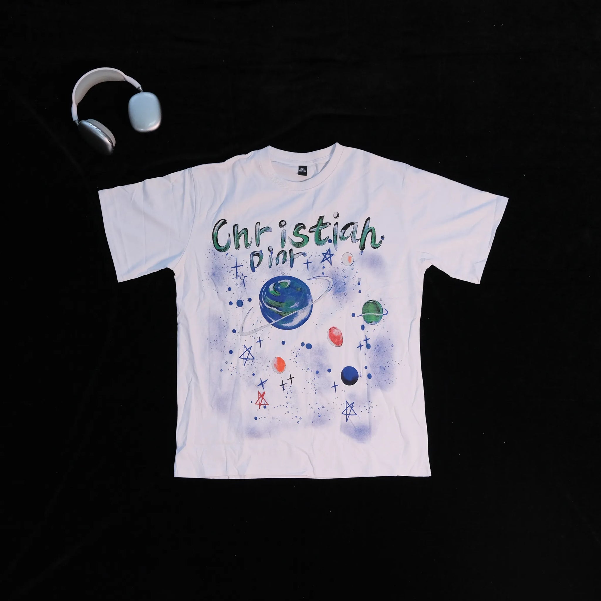DX45 - T-shirt en coton pur à impression double face