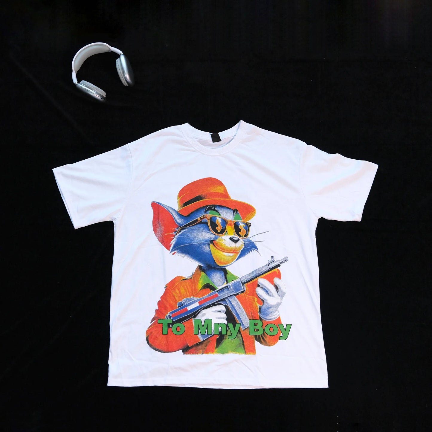 DX07 - T-shirt en coton pur à impression double face