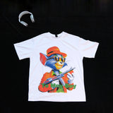 DX07 - T-shirt en coton pur à impression double face