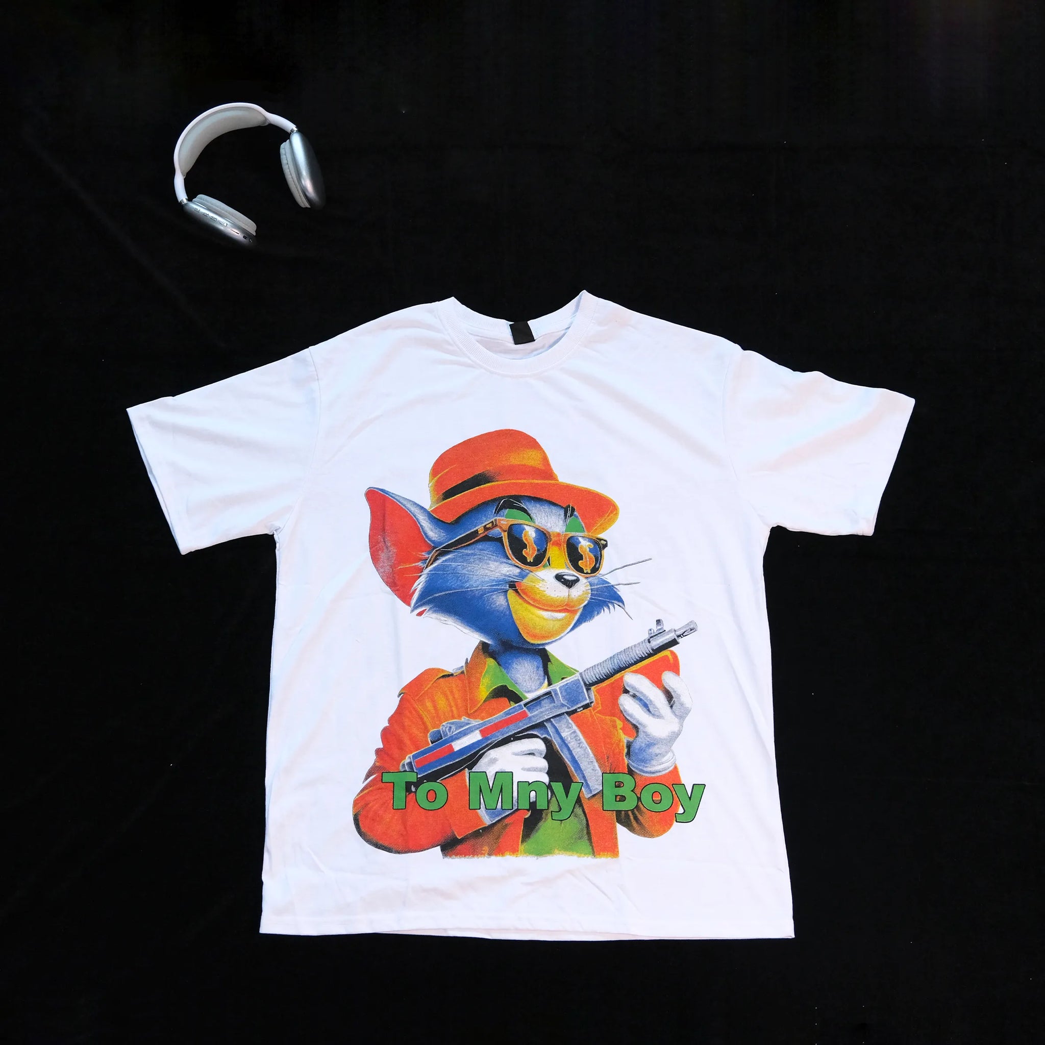 DX07 - T-shirt en coton pur à impression double face
