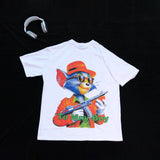 DX07 - T-shirt en coton pur à impression double face
