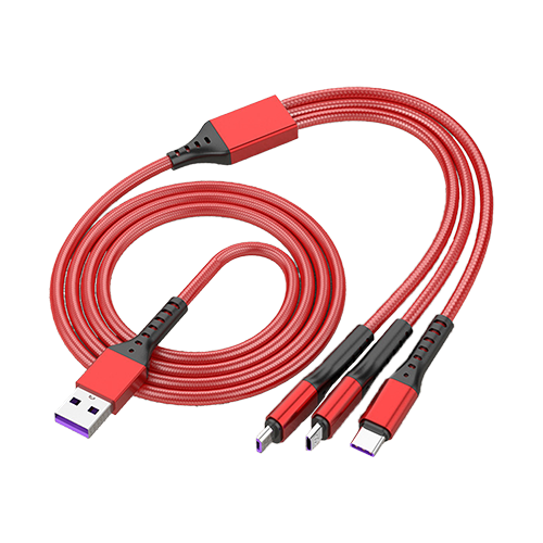 5A Fast Charging Tri-Port Data Cable