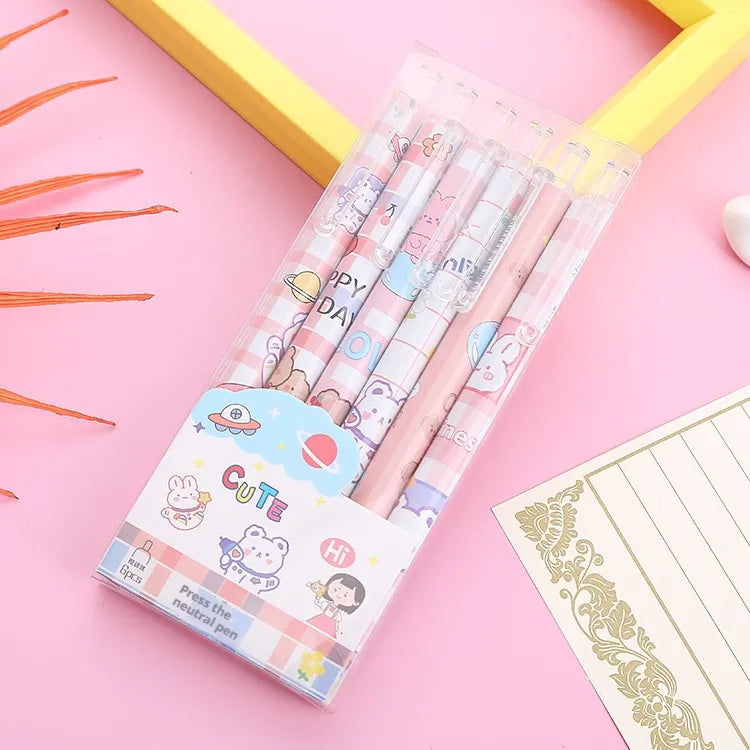 Boxed Cartoon Student Sountain Pen