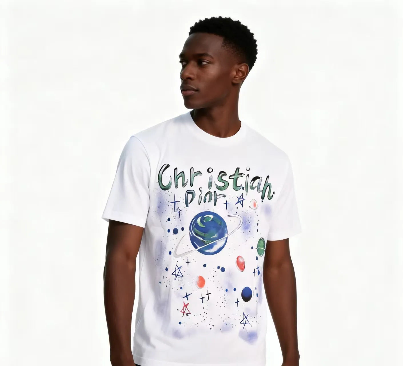 DX45 - T-shirt en coton pur à impression double face